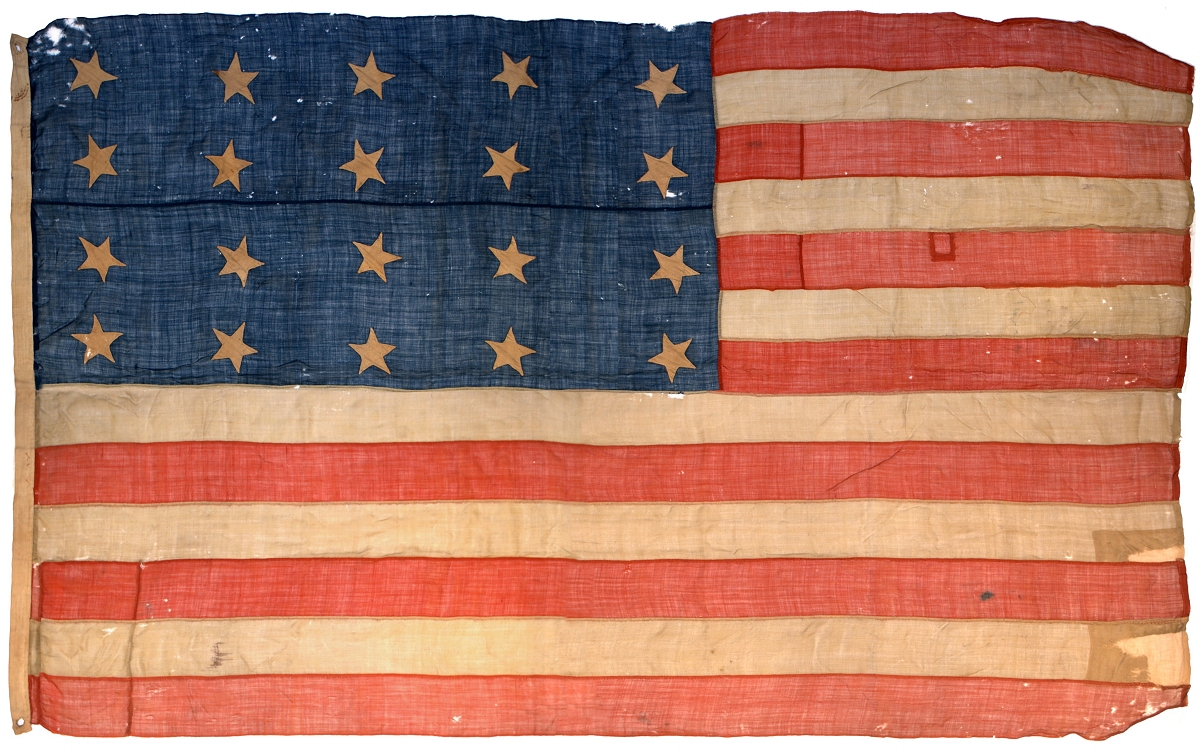 american flag 1700s